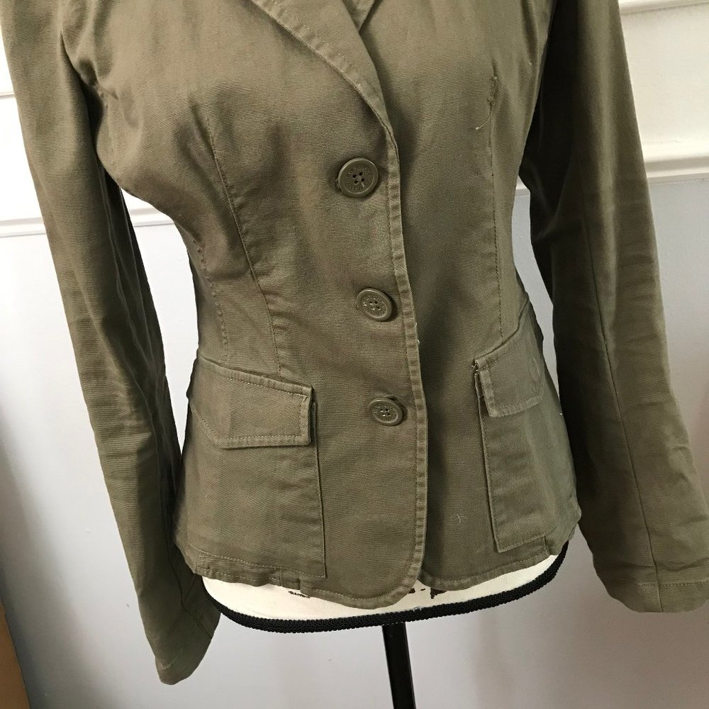 New York & Co Olive Green Jacket - Picture 3 of 7
